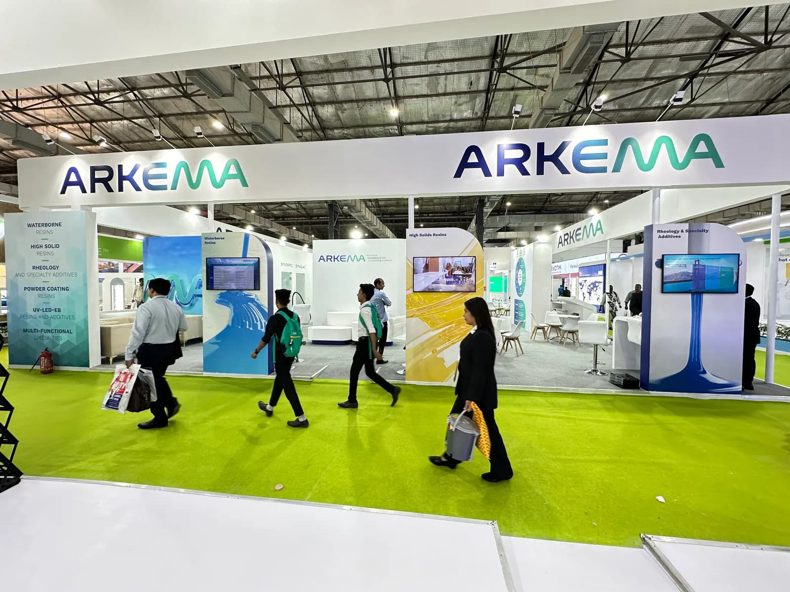 204 sqm Arkema Stall Paint India Mumbai — exhibition stand photo 3