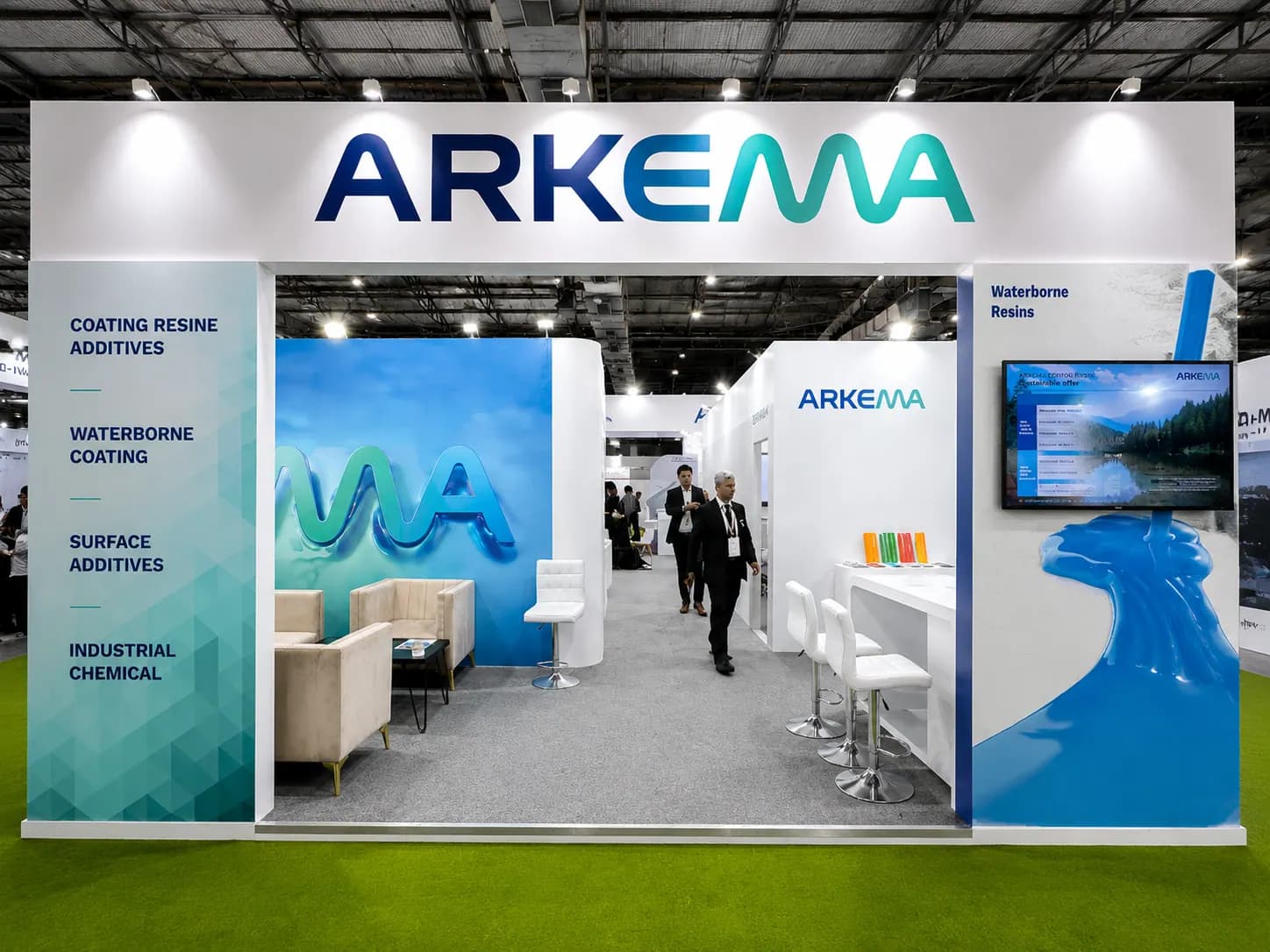 204 sqm Arkema Stall Paint India Mumbai — exhibition stand photo 4