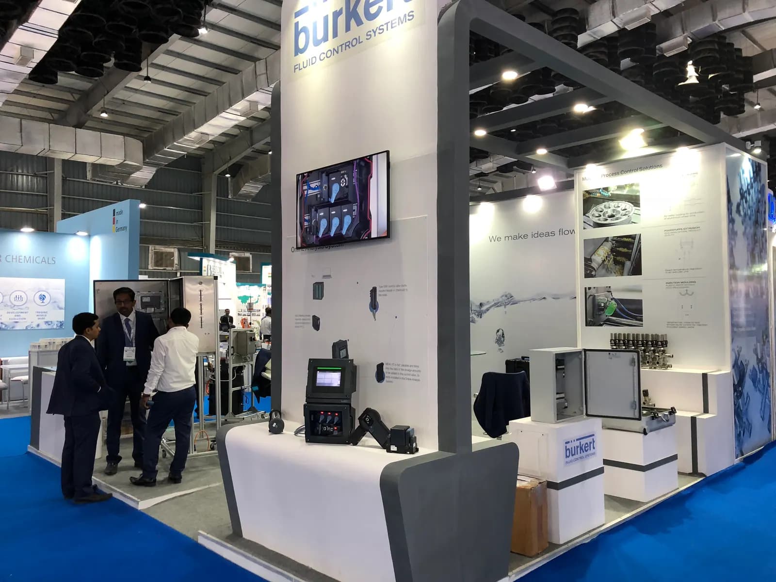Stand mock-up in production — 2