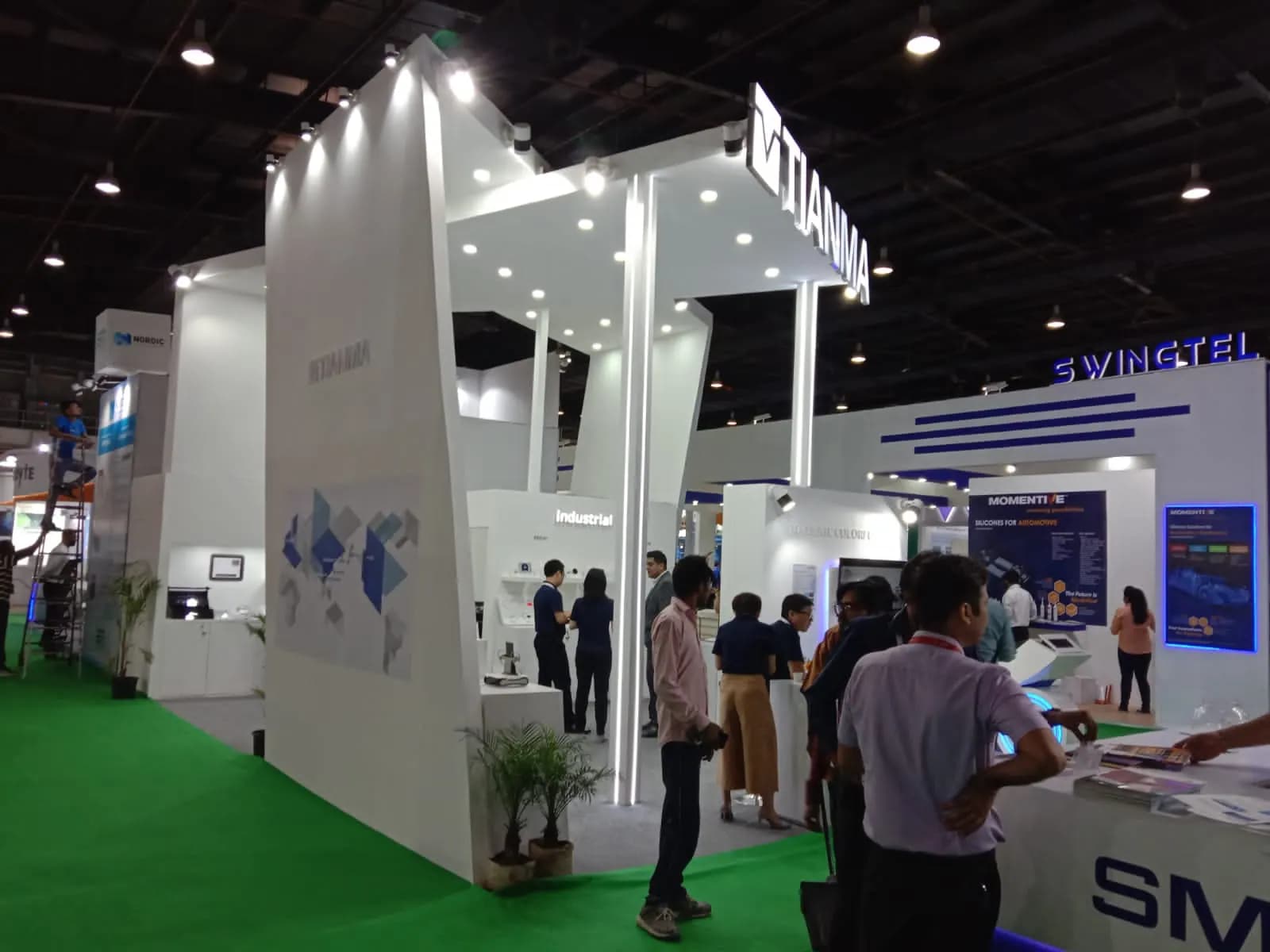 TIANMA Electronica Stall 90 sqm Delhi — exhibition stand photo 2