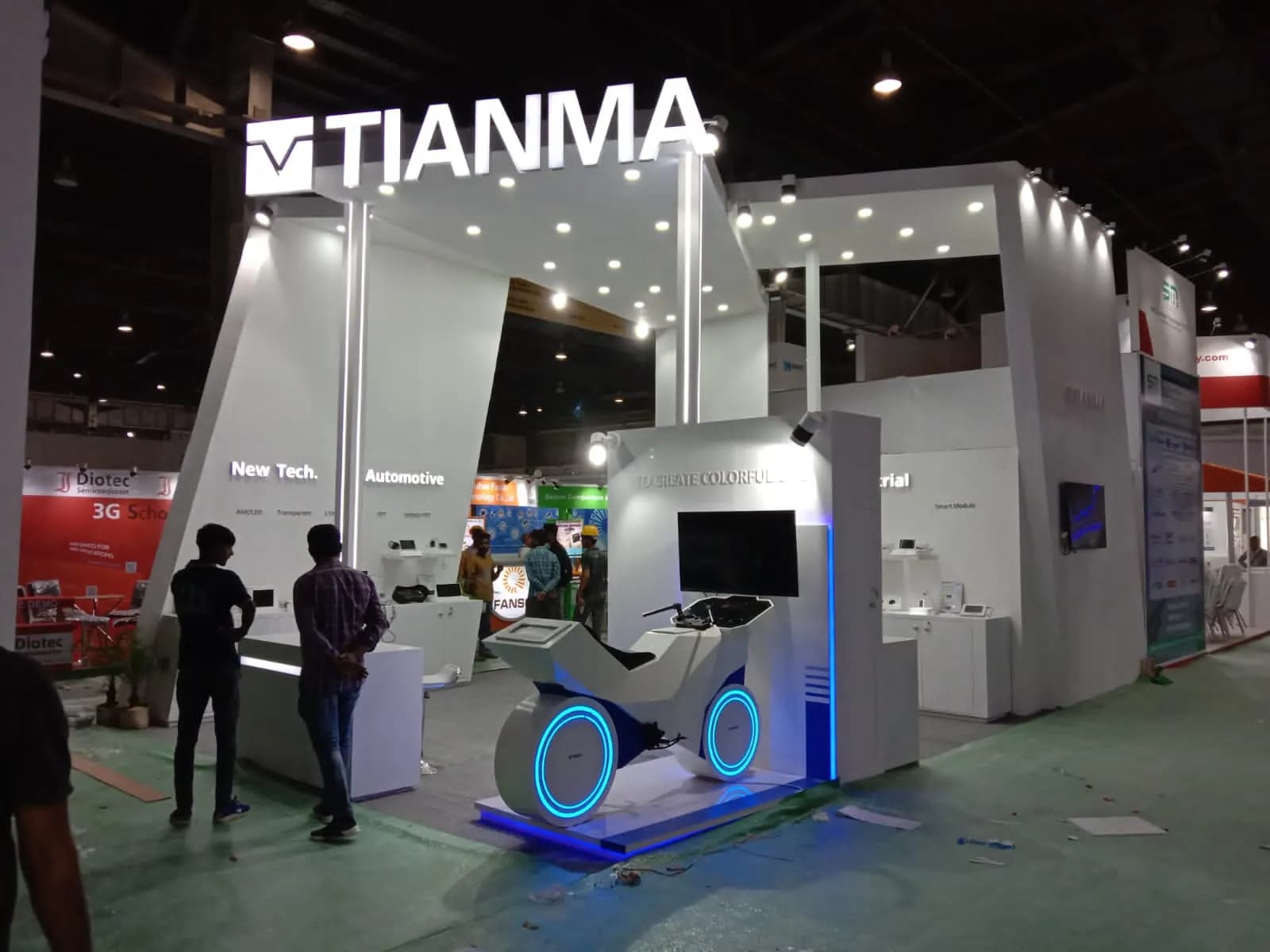 TIANMA Electronica Stall 90 sqm Delhi — exhibition stand photo 3