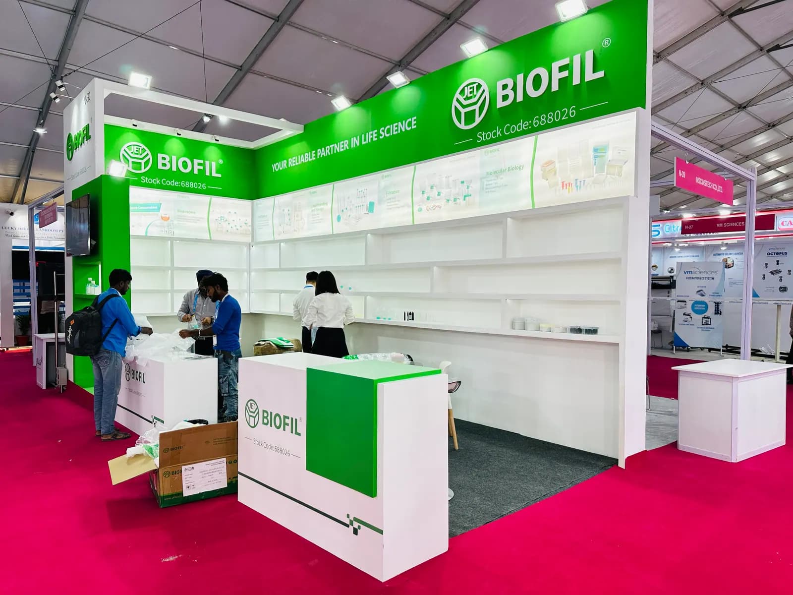 BIOFIL Lab Expo Hyderabad — exhibition stand photo 1
