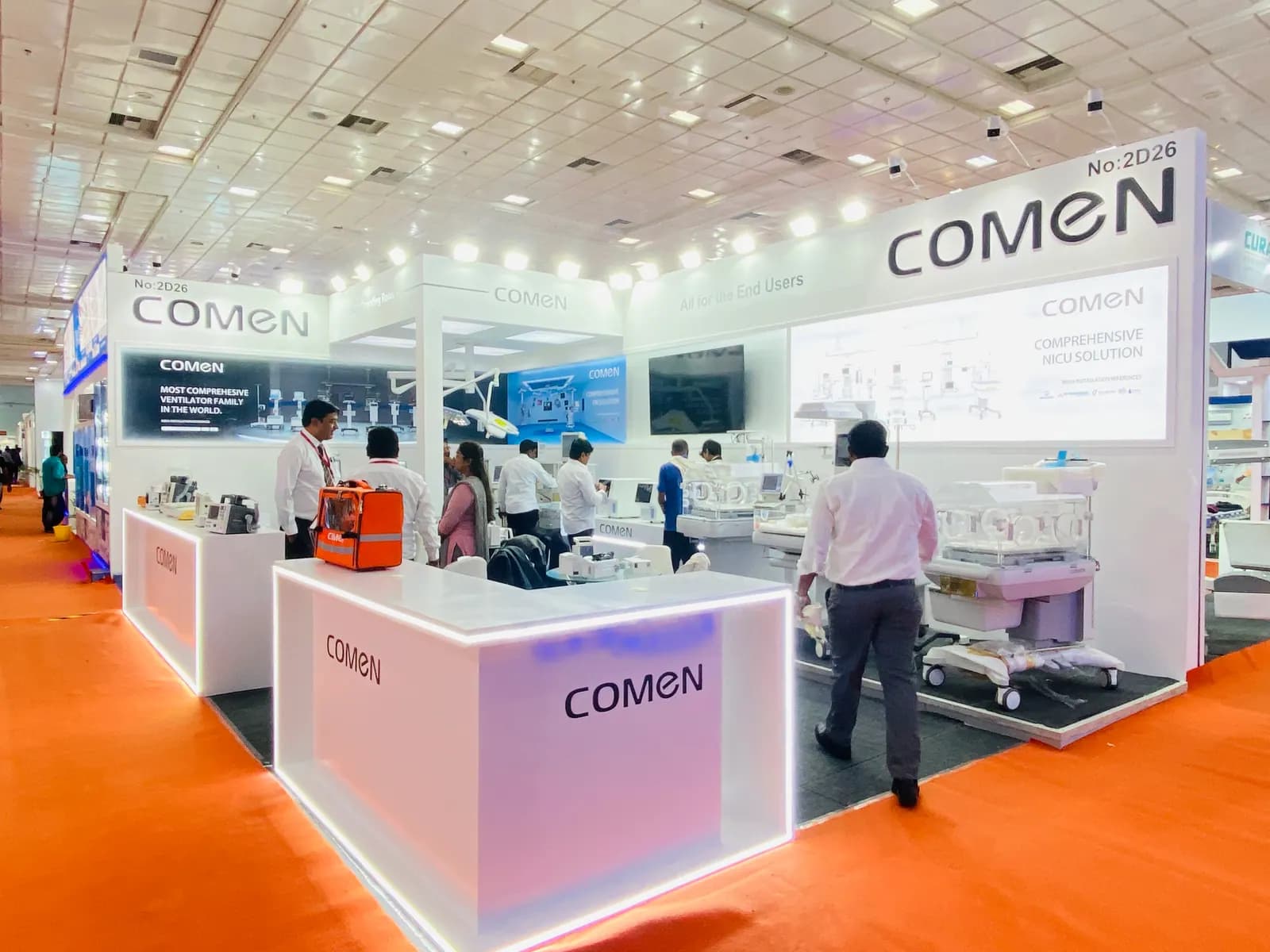 Comen Medical Chennai 72 sqm — exhibition stand photo 1