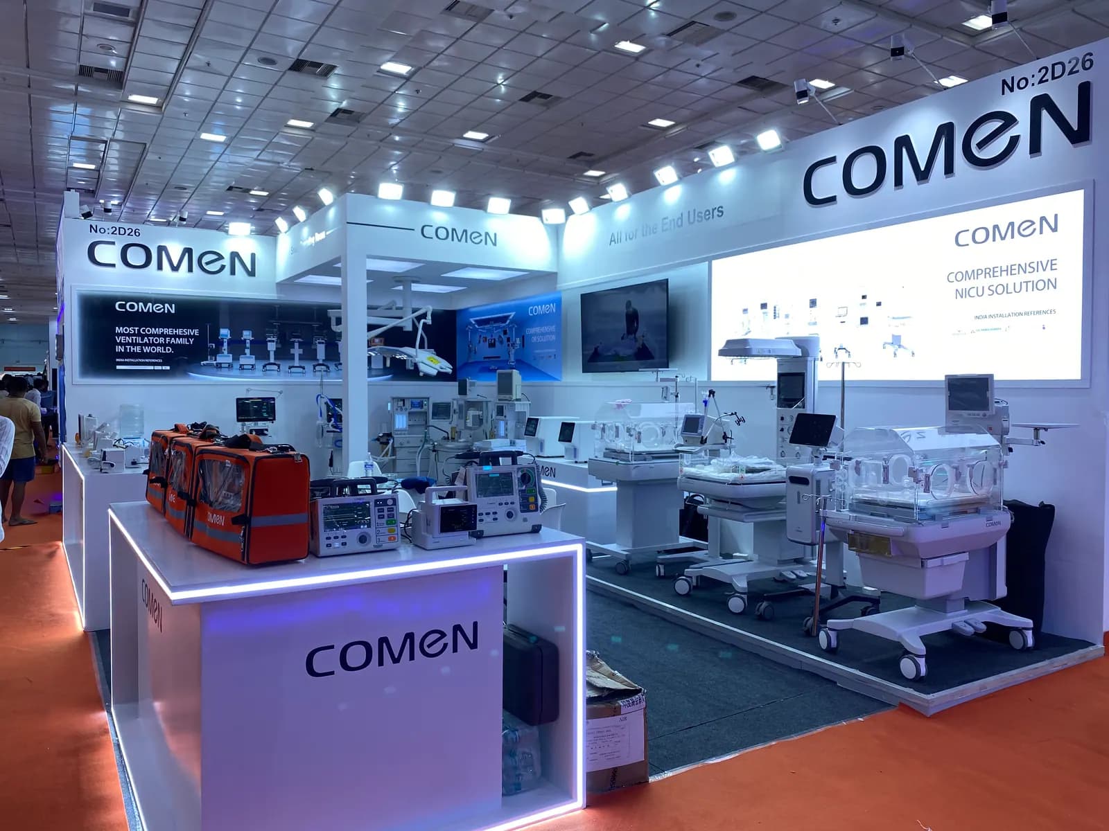 Comen Medical Chennai 72 sqm — exhibition stand photo 2