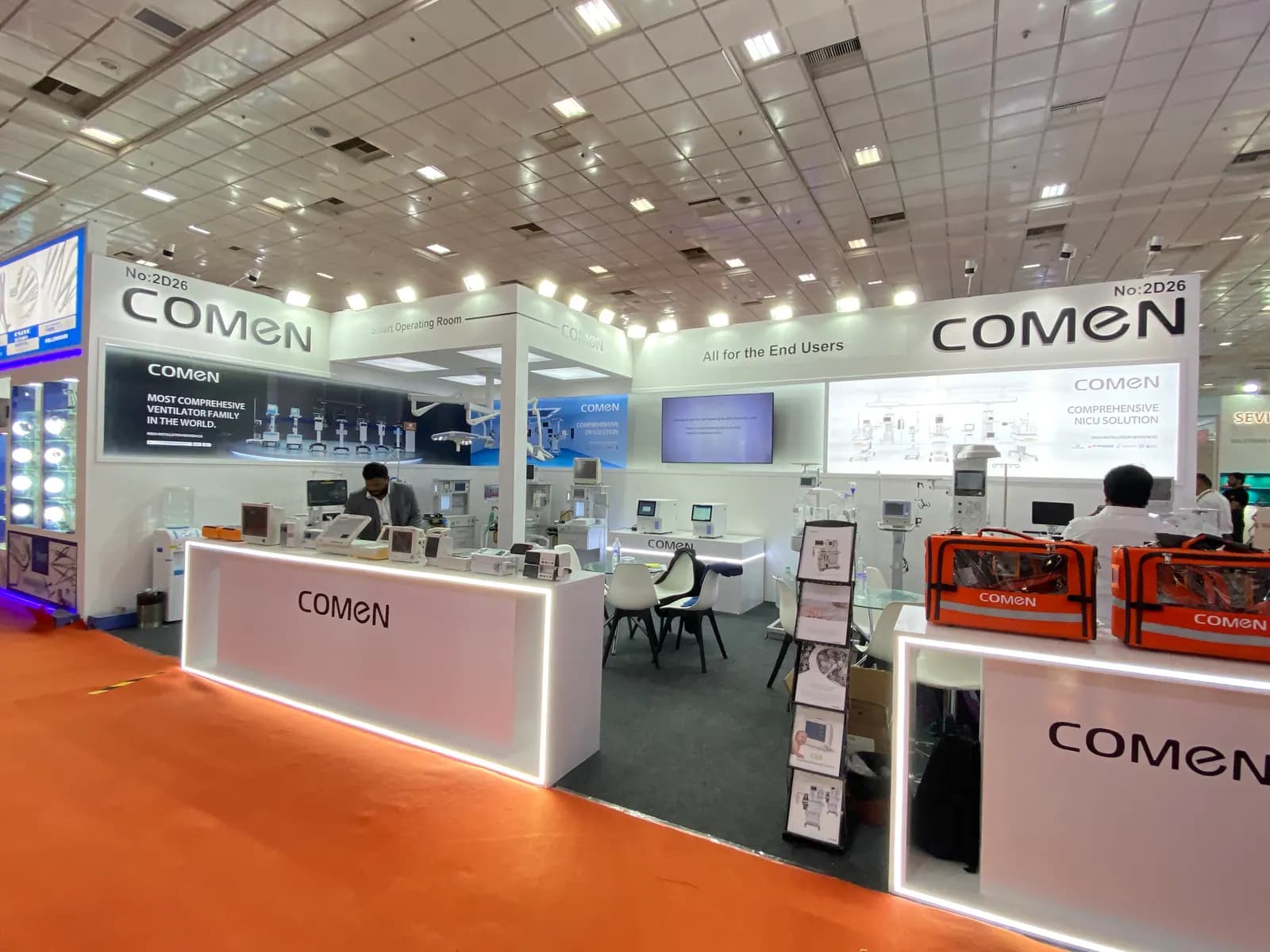 Comen Medical Chennai 72 sqm — exhibition stand photo 4
