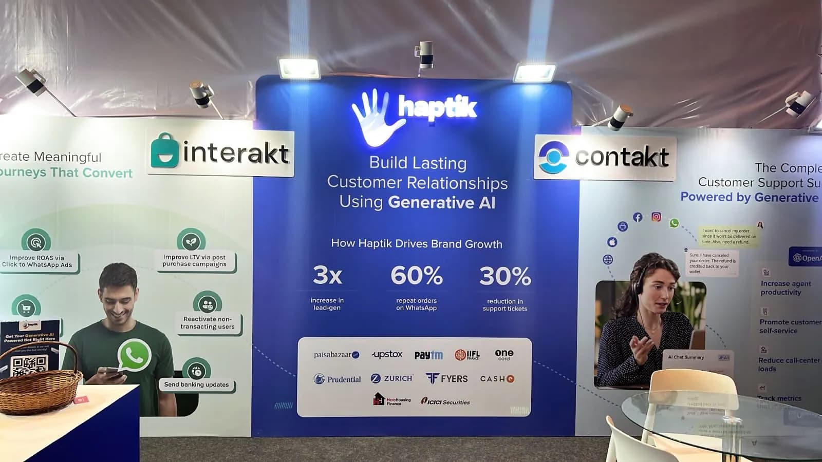 HAPTIK Stall Jio — exhibition stand photo 1